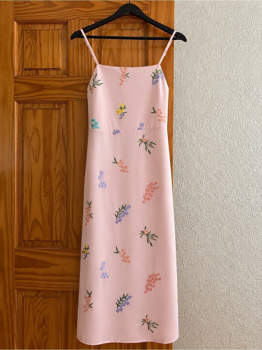 Mesh Pink Floral Slip Dress
